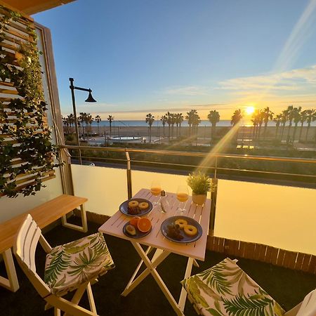 Apartamento Primera Linea De Mar Valencia Exterior foto